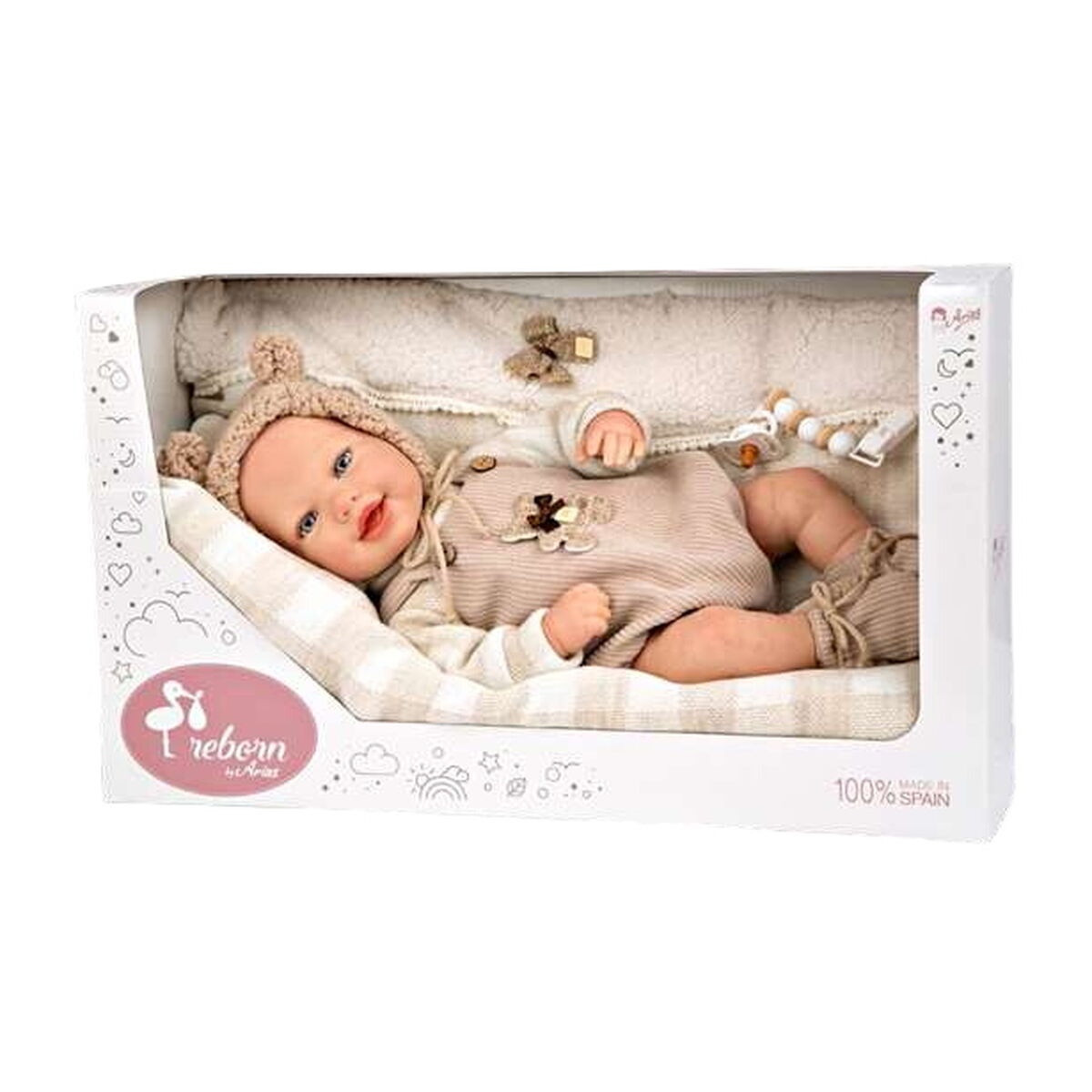 Atdzimušas lelles Arias Ruben 45 cm